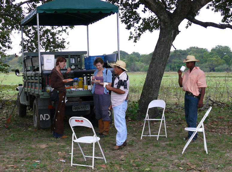 Break while observing the Pantanal wildlife