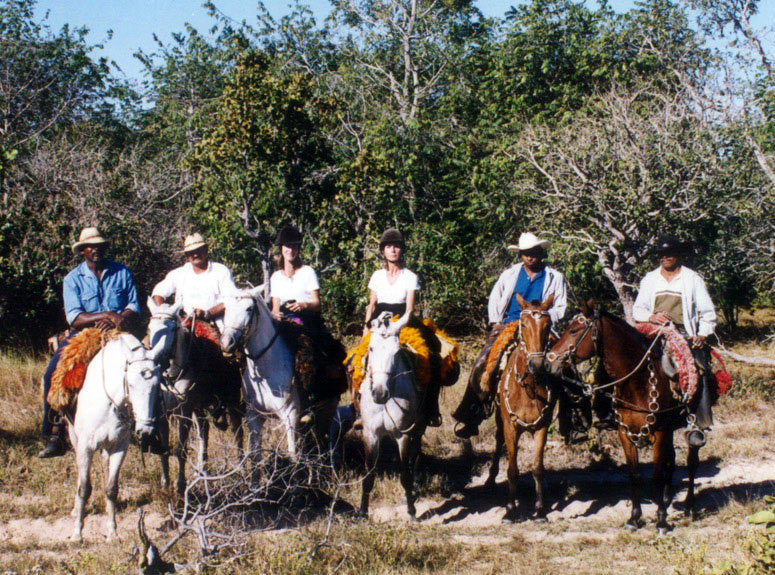 The Rivens with their pantaneiro guides